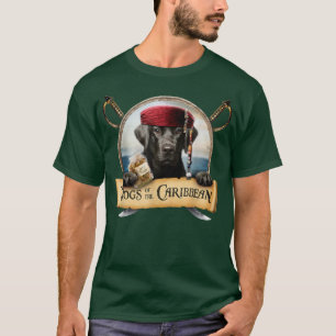 Honden uit het Caribisch gebied - Cute Black Labra T-shirt