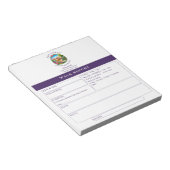 Honden Uitlaat Klant Feedback Form Cockapoo Logo Notitieblok (Schuin)