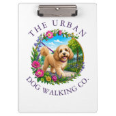 Honden Uitlaat Trainer Cockapoo Logo Klembord (Voorkant)