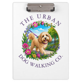 Honden Uitlaat Trainer Cockapoo Logo Klembord