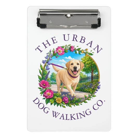 Honden Uitlaten Mini Klembord met Labrador (Voorkant)