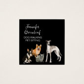 Honden Uitlaten Visitekaartje (Voorkant)