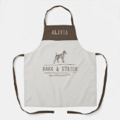 Honden Uitlaten Zakelijk apron Natuurlijk Schort (Voorkant)