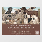 Honden Uitlater Huisdier Verzorging Dierenverzorgi Raamsticker (Vel)