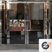 Honden Uitlater Huisdier Verzorging Dierenverzorgi Raamsticker (Kantoordeur)