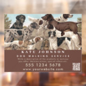 Honden Uitlater Huisdier Verzorging Dierenverzorgi Raamsticker (Vel 2)