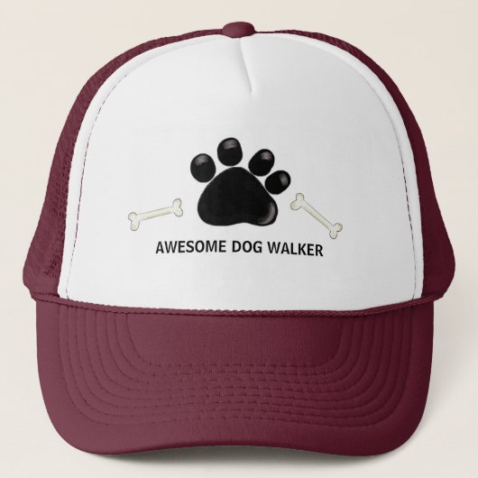 Honden Uitlater Pootafdrukken Trucker Pet (Voorkant)