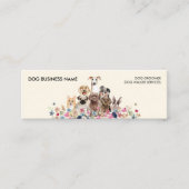 Honden Uitlater Verzorger huisdierverzorging Mini Visitekaartje (Voorkant)