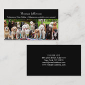 Honden uitlater Zakelijk kaartje (Voorkant / Achterkant)