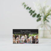 Honden uitlater Zakelijk kaartje (Staand voorkant)
