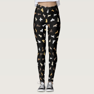 Honden uitvoeren (groot patroon) leggings