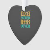 Honden Vader Bierliefhebber Ornament (voorkant)