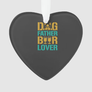 Honden Vader Bierliefhebber Ornament