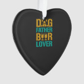 Honden Vader Bierliefhebber Ornament (voorkant)