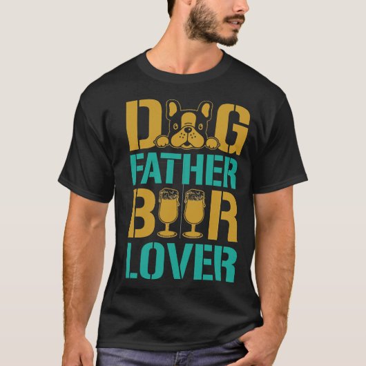 Honden Vader Bierliefhebber T-shirt (Voorkant)