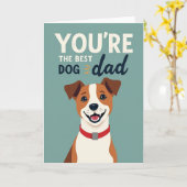 Honden Vader Liefde Kaart (Gele Bloem)