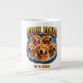 Honden Vader Portret Gepersonaliseerd Nummer Aange Grote Koffiekop