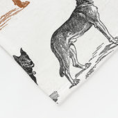 Honden van alle soorten fleece deken (Hoek)