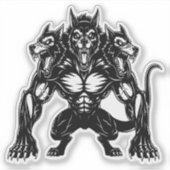 Honden van Cerberus Sticker (Voorkant)