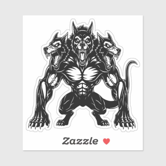Honden van Cerberus Sticker (Vel)