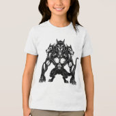 Honden van Cerberus Tri-Blend Shirt (Voorkant)