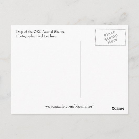 Honden van de dierenhouder van de OKC Briefkaart (Achterkant)