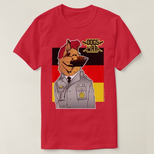 Honden van de Duitse Bundeswehr T-shirt (Design voorkant)