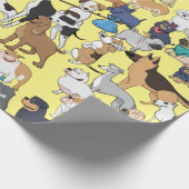 Honden van de wereld cadeaupapier (Hoek)