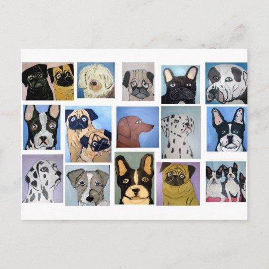 honden van eric ginsburg briefkaart (Voorkant)