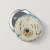 honden van eric ginsburg ronde button 5,7 cm (Voorkant /achterkant)