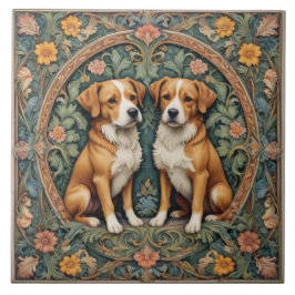 Honden van het Verborgen Bos Tegeltje