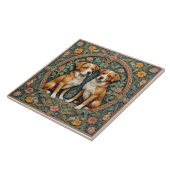 Honden van het Verborgen Bos Tegeltje (Zijkant)