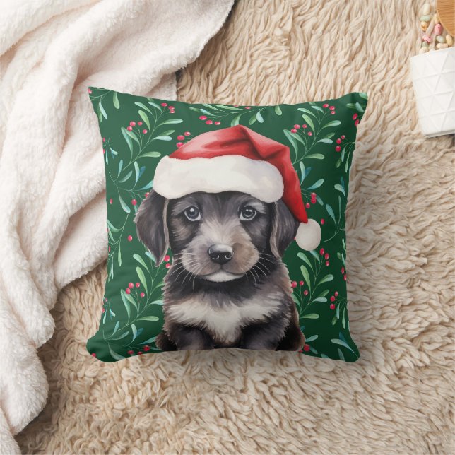'Honden van Kerstmis' schattig groen hondenliefheb Kussen (Deken)