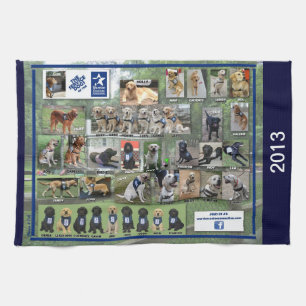 Honden van keukenhanddoek WCC 2013