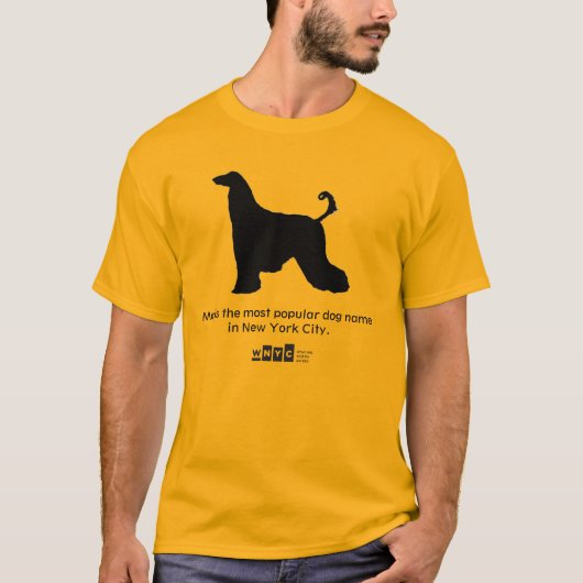 Honden van T-shirt met gegevens over NYC-honden (Voorkant)