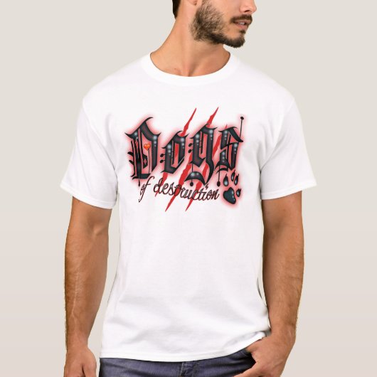 Honden van vernietiging t-shirt (Voorkant)