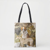 Honden van vroeger schattig tote bag (Voorkant)