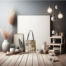 Honden van vroeger schattig tote bag