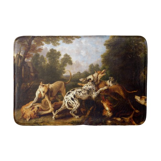 Honden vechten (door Frans Snyders) Badmat (Voorkant)