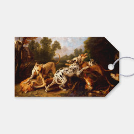 Honden vechten (door Frans Snyders) Cadeaulabel