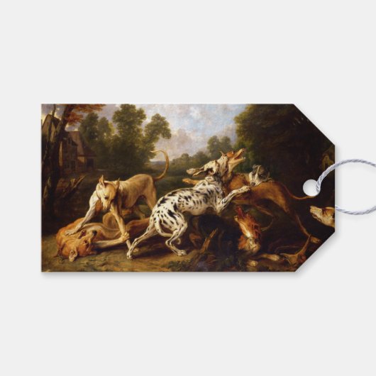 Honden vechten (door Frans Snyders) Cadeaulabel (Voorkant (Horizontaal))