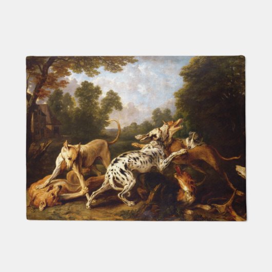 Honden vechten (door Frans Snyders) Deurmat (Voorkant)