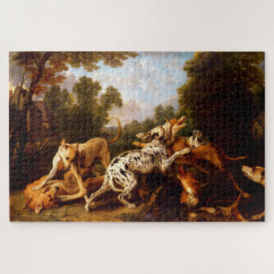 Honden vechten (door Frans Snyders) Legpuzzel