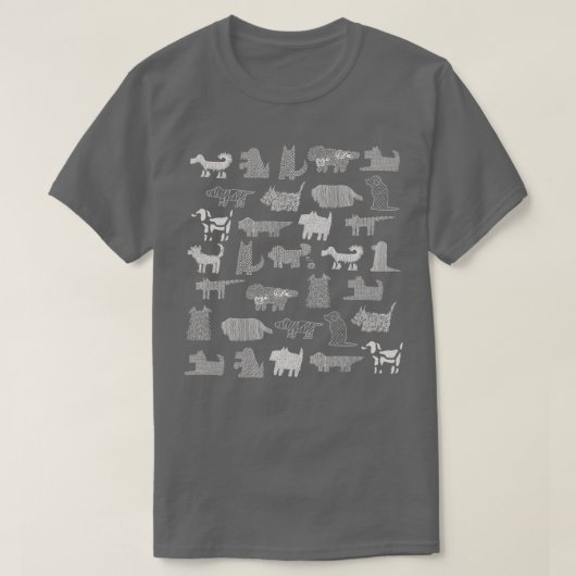 Honden veel honden t-shirt (Design voorkant)