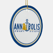 Honden Verankerd In Annapolis Kerst Ornament (Rechts)