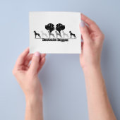 Honden verjaardag flyer (Hand)