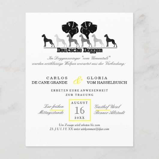 Honden verjaardag flyer (Achterkant)