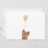 Honden verjaardagsfeestje kaart (Achterkant)