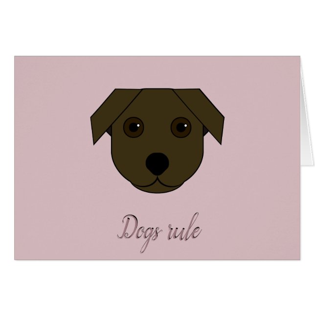 Honden versus katten April Fools Day Card (Voorkant Horizontaal)