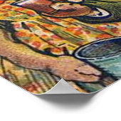 Honden Victoriaanse Dinner Jurk Hondje Poster (Hoek)